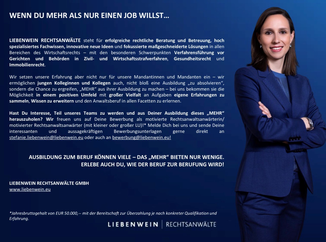 Wir suchen Dich – Deine Bewerbung bei Liebenwein Rechtsanwälte.